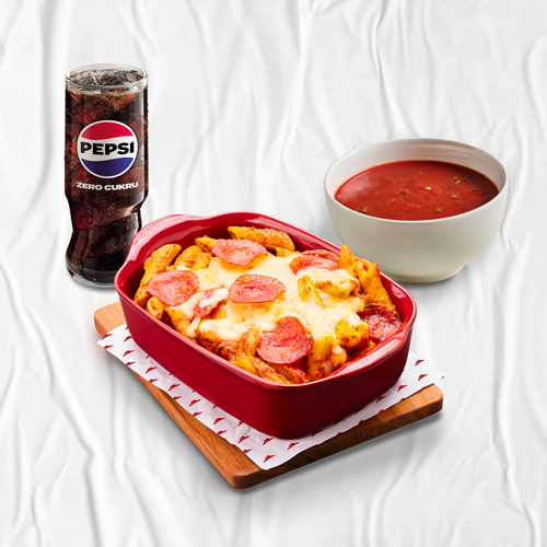 HUT LUNCH ZUPA + MAKARON + NAPÓJ w PizzaHut
