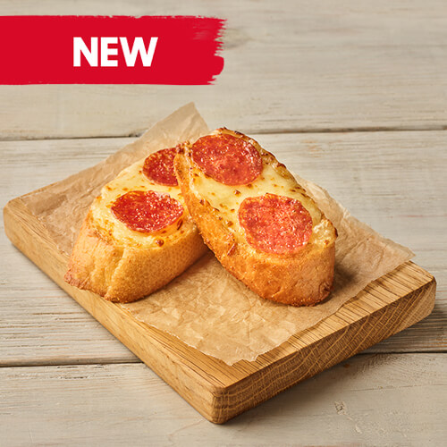 PEPPERONI LOADED GARLIC BREAD Pizza Hut