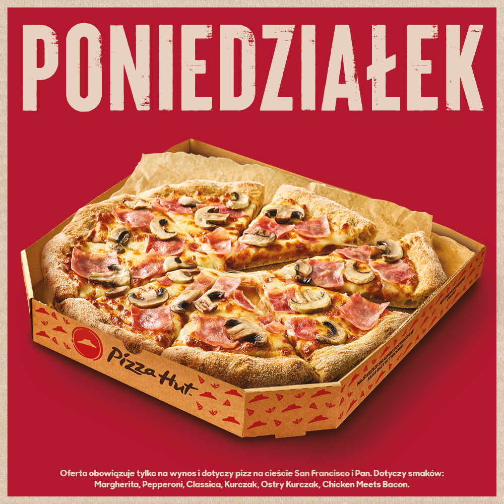 BESTSELLERY! ŚREDNIA PIZZA ZA 24,99 ZŁ - sprawdź w Pizza Hut