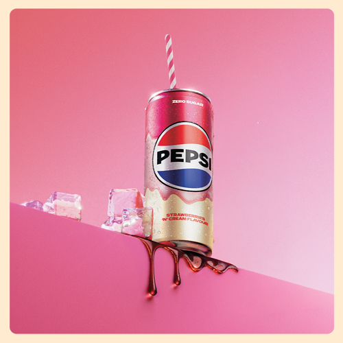 PEPSI STRAWBERRIES 'N' CREAM PUSZKA 330ML